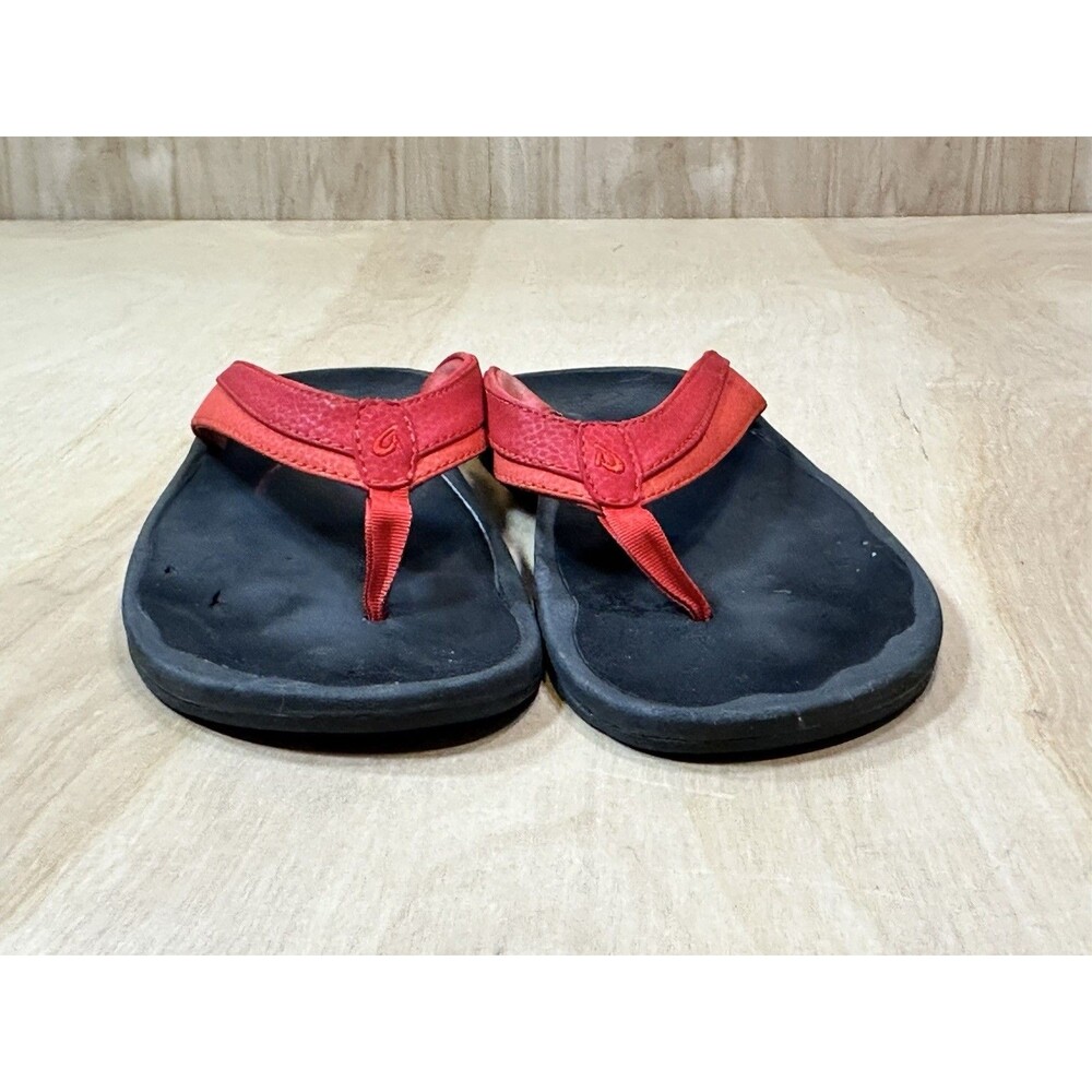 OluKai Ohana Women’s Flip Flops Thong Sandals Red Size 10 - Picture 4 of 7